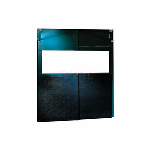 AIRGARD 973 FLEXIBLE BLACK SWINGING DOOR 8'W X 8'H WITH IMPACT PLATES by Chase Industries, Inc.