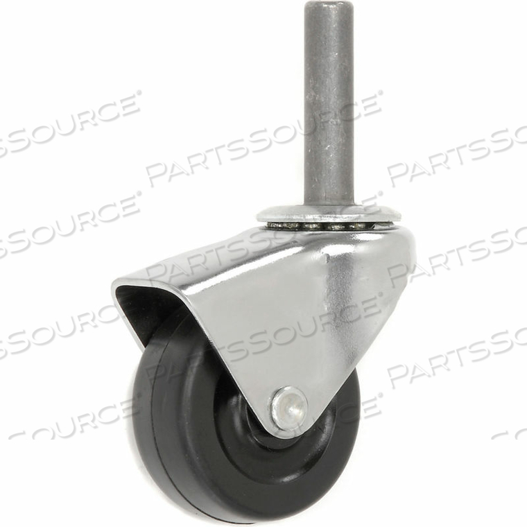 HOODED TYPE SERIES CHAIR CASTER WITH SOFT RUBBER WHEEL - STEM TYPE B by Algood Casters Limited HOODED TYPE SERIES CHAIR CASTER WITH SOFT RUBBER WHEEL - STEM TYPE B by Algood Casters Limited