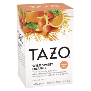 TEA BAGS, WILD SWEET ORANGE, 20/BOX, 6 BOXES/CARTON by Tazo