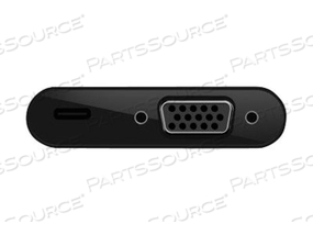 USB-C TO VGA + CHARGE ADAPTER, ADAPTER, USB-C MALE TO HD-15 (VGA), USB-C (POWER ONLY) FEMALE, BLACK, 1080P SUPPORT, USB POWER DELIVERY (60W) by Belkin USB-C TO VGA + CHARGE ADAPTER, ADAPTER, USB-C MALE TO HD-15 (VGA), USB-C (POWER ONLY) FEMALE, BLACK, 1080P SUPPORT, USB POWER DELIVERY (60W) by Belkin