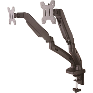 TYGERCLAW GAS SPRING DUAL ARM MONITOR DESK MOUNT FOR 13"- 27" MONITOR, BLACK by Homevision Technology Inc