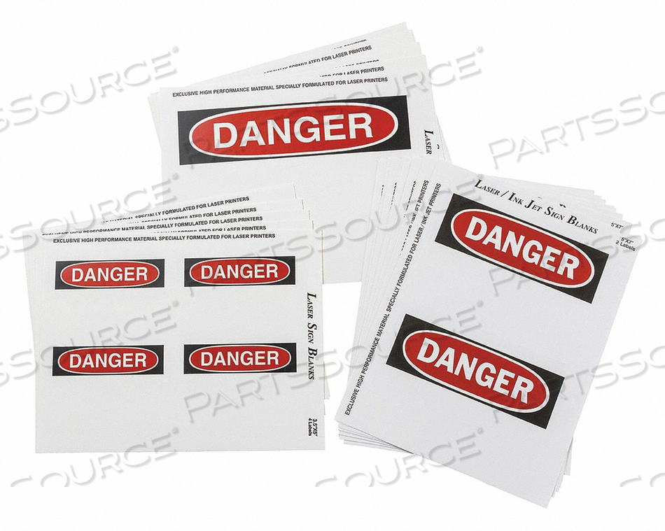 SIGN AND LABEL BLANKS POLY PK25 by Brady Americas SIGN AND LABEL BLANKS POLY PK25 by Brady Americas