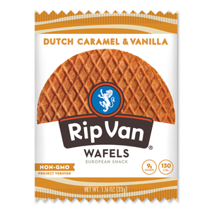 WAFELS - SINGLE SERVE, DUTCH CARAMEL AND VANILLA, 1.16 OZ PACK, 12/BOX by Rip Van