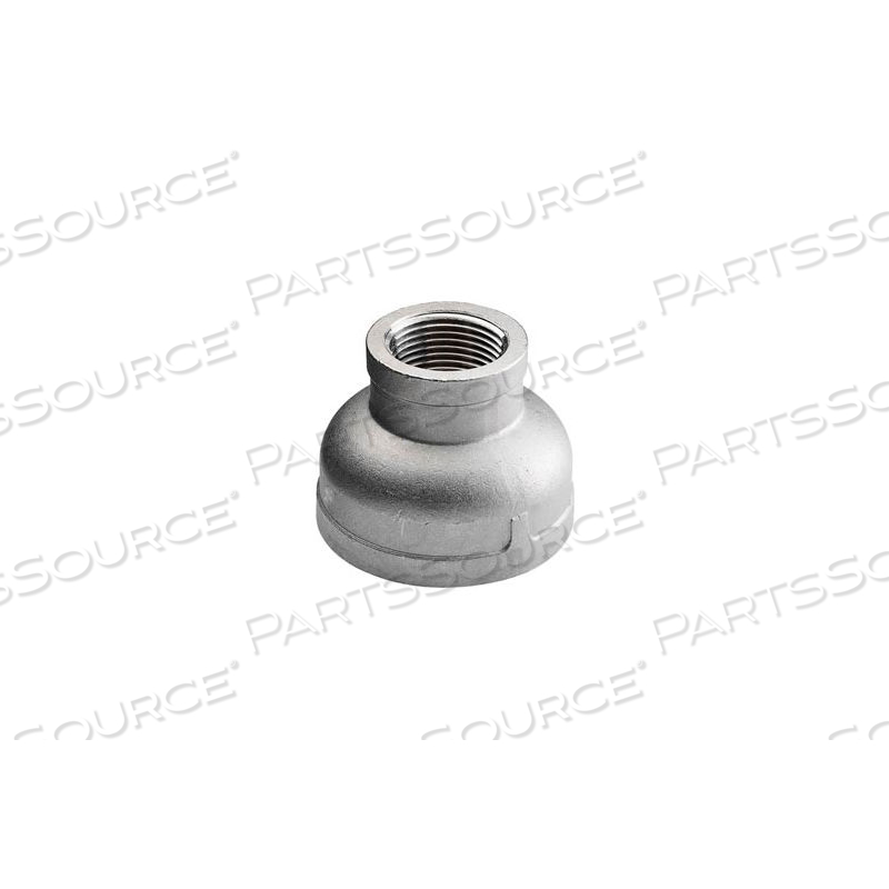 ISO SS 304 CAST PIPE FITTING REDUCING COUPLING 3/4" X 1/2" NPT FEMALE by Merit Brass Company ISO SS 304 CAST PIPE FITTING REDUCING COUPLING 3/4" X 1/2" NPT FEMALE by Merit Brass Company