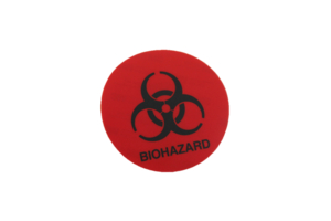 PRE-PRINTED BIO HAZARD WARNING LABEL - RED by Midmark Corp.