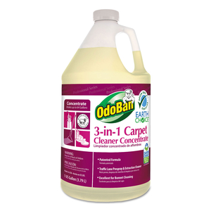 EARTH CHOICE 3-N-1 CARPET CLEANER, 128 OZ BOTTLE, UNSCENTED, 4/CT by Odoban