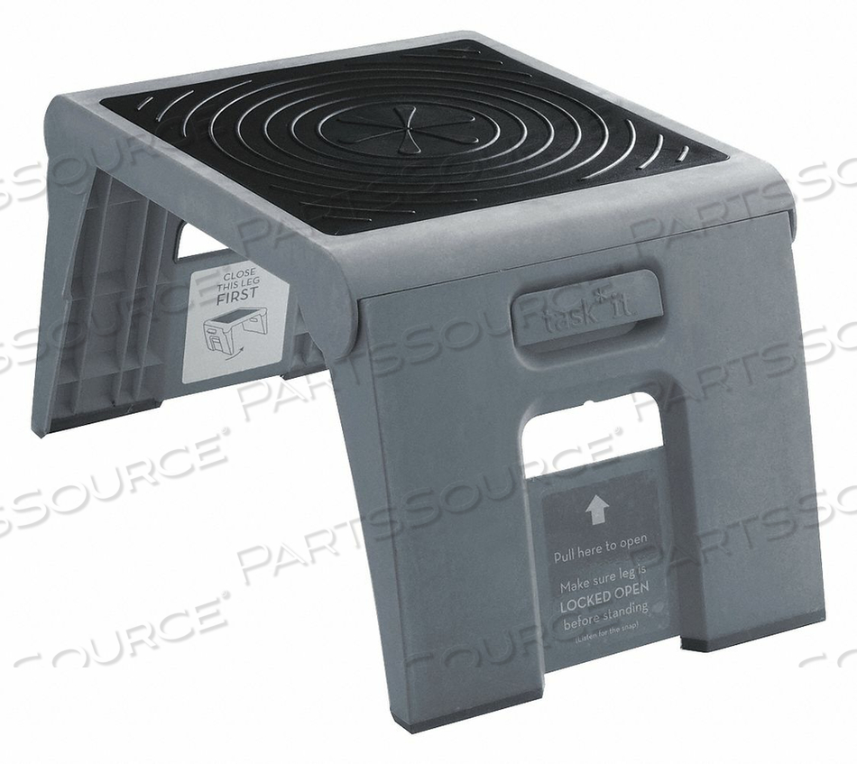 FOLDING STEP GRAY 300 LB LD CAP. PLASTIC by Cramer FOLDING STEP GRAY 300 LB LD CAP. PLASTIC by Cramer