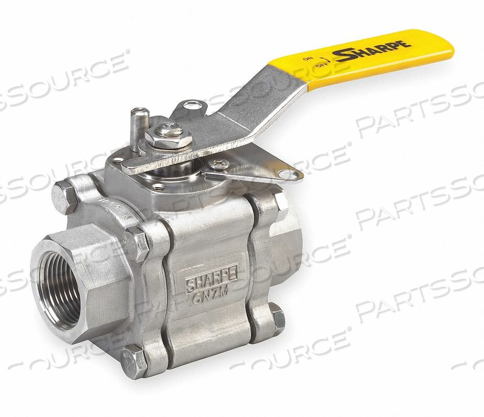 ALLOY 20 SS BALL VALVE FNPT 3/4 IN by Sharpe Valves
