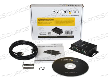 ADD 2 DIN RAIL-MOUNTABLE RS232 SERIAL PORTS TO ANY SYSTEM THROUGH USB - USB TO S by StarTech.com Ltd.