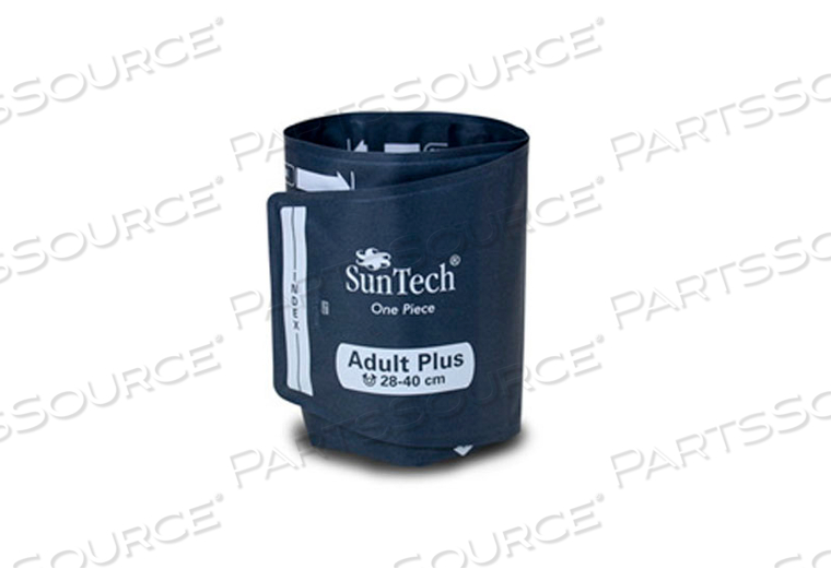 ONE PIECE DURABLE BLOOD PRESSURE CUFF - ADULT PLUS (BOX OF 5) by SunTech Medical