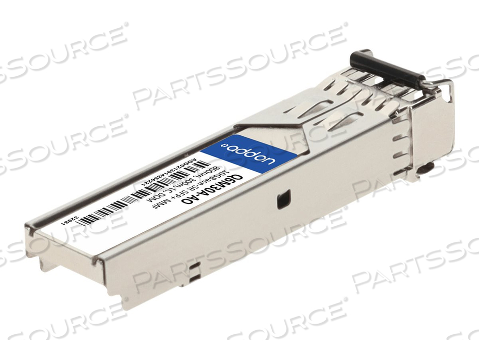 ADDON, SFP+ TRANSCEIVER MODULE (EQUIVALENT TO: HP Q6M30A), 10 GIGE, 10GBASE-SR, LC MULTI-MODE, UP TO 984 FT, 850 NM, TAA COMPLIANT by ADDON ADDON, SFP+ TRANSCEIVER MODULE (EQUIVALENT TO: HP Q6M30A), 10 GIGE, 10GBASE-SR, LC MULTI-MODE, UP TO 984 FT, 850 NM, TAA COMPLIANT by ADDON
