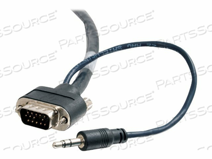 15FT 26/30 AWG HD15 MALE/MALE SHIELDED VGA ROUNDED LOW PROFILE AUDIO/VIDEO CABLE - BLACK by Legrand AV (C2G) 15FT 26/30 AWG HD15 MALE/MALE SHIELDED VGA ROUNDED LOW PROFILE AUDIO/VIDEO CABLE - BLACK by Legrand AV (C2G)