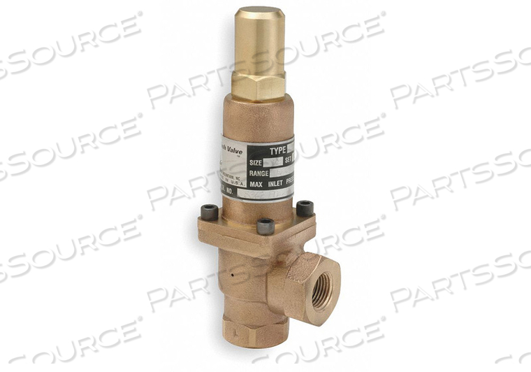 PRESSURE RELIEF VALVE 3/8 IN 100 PSI by Cash Valve