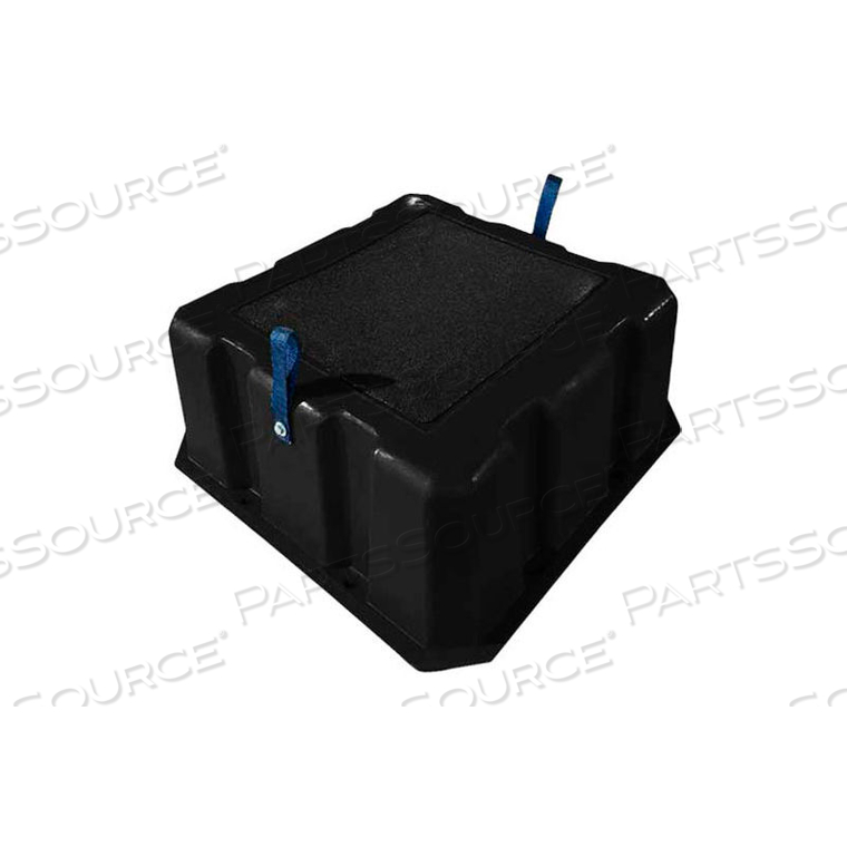 1 STEP NESTABLE PLASTIC STEP STAND - BLACK 25"W X 25"D X 10"H by US Roto Molding 1 STEP NESTABLE PLASTIC STEP STAND - BLACK 25"W X 25"D X 10"H by US Roto Molding