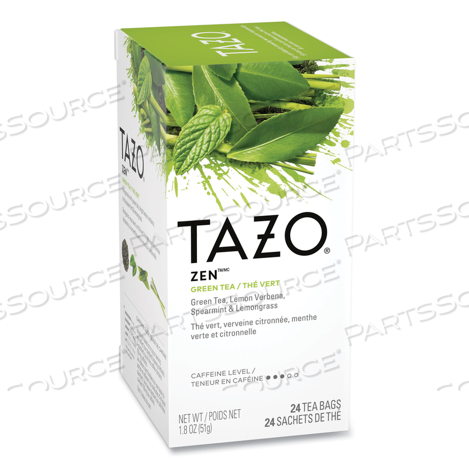 TEA BAGS, ZEN, 1.82 OZ, 24/BOX 