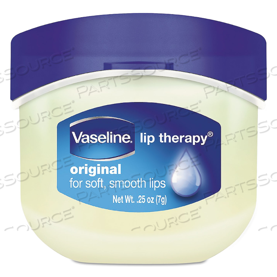 LIP THERAPY, ORIGINAL, 0.25 OZ, PLASTIC FLIP-TOP CONTAINER by Vaseline LIP THERAPY, ORIGINAL, 0.25 OZ, PLASTIC FLIP-TOP CONTAINER by Vaseline