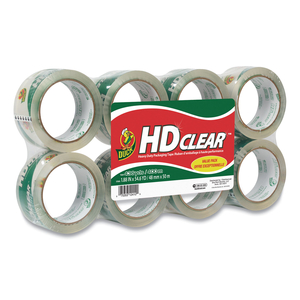 HEAVY-DUTY CARTON PACKAGING TAPE, 3" CORE, 1.88" X 55 YDS, CLEAR, 8/PACK by Duck HEAVY-DUTY CARTON PACKAGING TAPE, 3" CORE, 1.88" X 55 YDS, CLEAR, 8/PACK by Duck