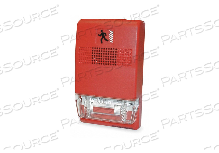 CHIME STROBE RED H 27/32 X L 4 1/2 IN by Edwards Signaling
