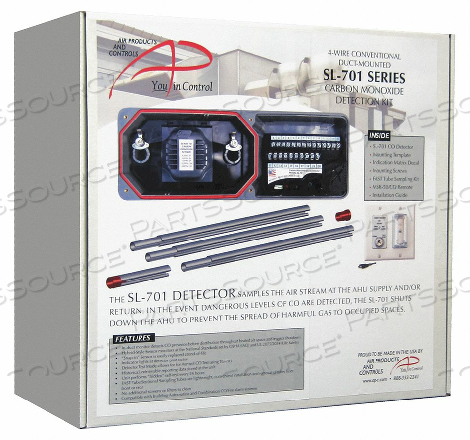 CARBON MONOXIDE DUCT DETECTOR KIT by Air Products And Controls CARBON MONOXIDE DUCT DETECTOR KIT by Air Products And Controls