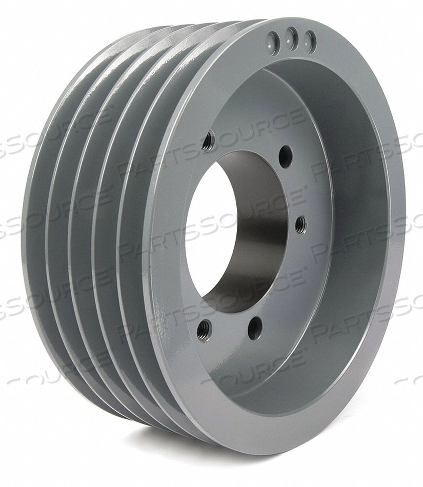 V-BELT PULLEY, BUSHED BORE, 5 GROOVE, 6.35 IN OD, FOR 4L/5L/A/AX/B/BX BELT SECTION by TB Wood's