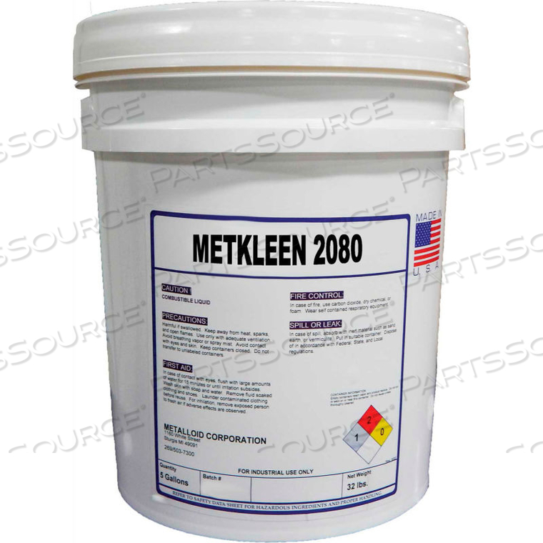 METKLEEN 2080 CLEANER FLUID - 5 GALLON PAIL by Metalloid