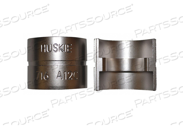 WIRE ROPE CRIMPING DIE 12 TONS 7/16 by Huskie Tools WIRE ROPE CRIMPING DIE 12 TONS 7/16 by Huskie Tools