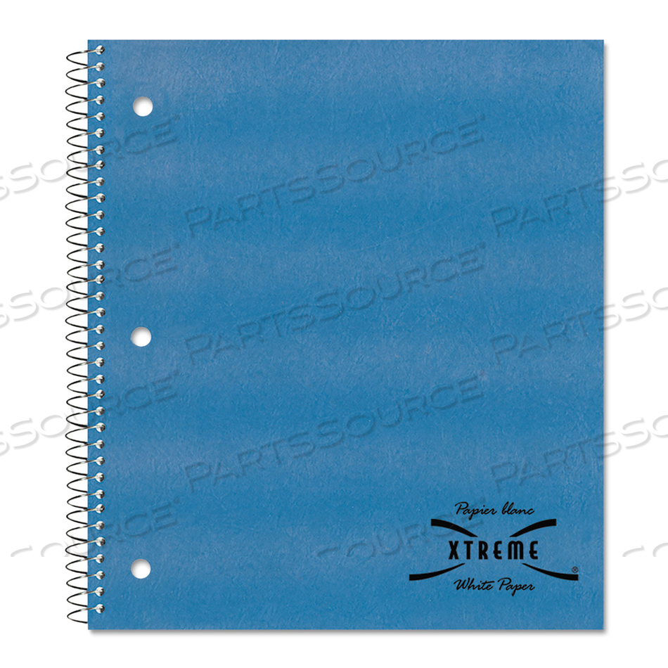 1-SUBJECT WIREBOUND NOTEBOOK, 3-HOLE PUNCHED, MEDIUM/COLLEGE RULE, RANDOMLY ASSORTED FRONT COVERS, 11 X 8.88, 100 SHEETS 