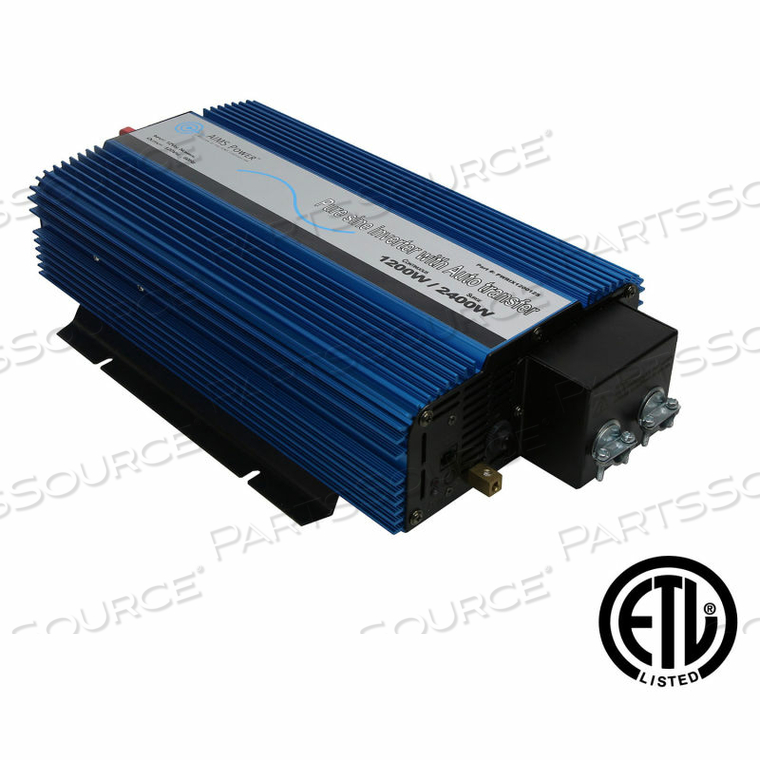 2000 WATT PURE SINE WAVE INVERTER W/TRANSFER SWITCH ETL LISTED TO UL 458 by Aims Power