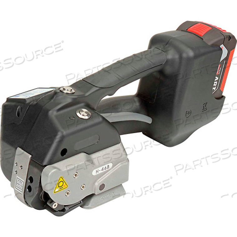 BATTERY OPERATED STRAPPING TOOL, 3/4"W POLYESTER STRAPPING by PAC Strapping Products Inc.