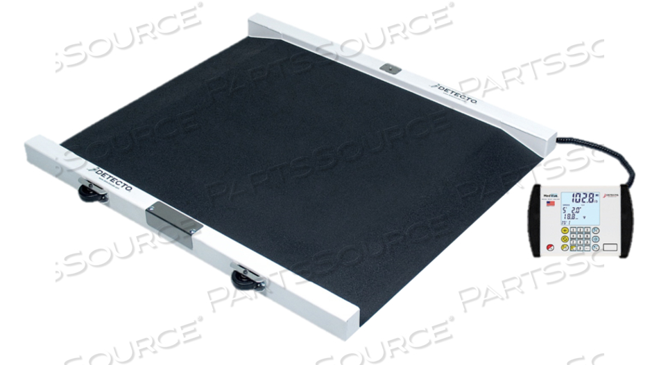 WHEELCHAIR SCALE, PORTABLE, DIGITAL, 1000 LB X 0.2 LB, 36 WD X 2.2 HT X 36 DP IN PLATOFROM by Detecto Scale / Cardinal Scale WHEELCHAIR SCALE, PORTABLE, DIGITAL, 1000 LB X 0.2 LB, 36 WD X 2.2 HT X 36 DP IN PLATOFROM by Detecto Scale / Cardinal Scale
