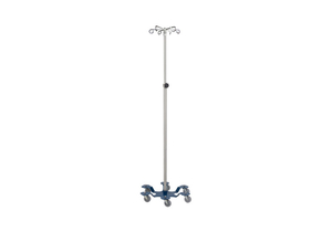 IV STAND HEAVY DUTY 6 HOOK W/6 LEG POWDER COATED LOW CENTER OF GRAVITY BASE by Blickman