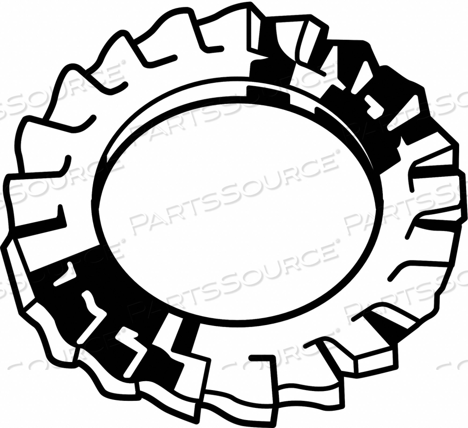 LOCK WASHER, FOR SCREW SIZE M16, EXTERNAL TOOTH LOCK, STEEL, ZINC PLATED, 17 MM INSIDE DIA by Fabory LOCK WASHER, FOR SCREW SIZE M16, EXTERNAL TOOTH LOCK, STEEL, ZINC PLATED, 17 MM INSIDE DIA by Fabory