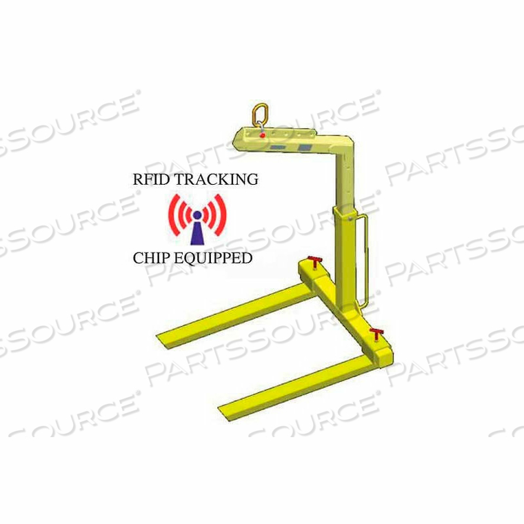 ADJUSTABLE PALLET LIFTER - 4000 LB. CAPACITY by Machining & Welding By Olsen, Inc.