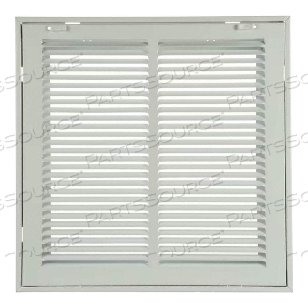 FILTERED RETURN AIR GRILLE, LOUVERED GRILLE, WHITE, POWDER COATED, STEEL, 14 5/8 IN H, 14 5/8 IN W by Approved Vendor FILTERED RETURN AIR GRILLE, LOUVERED GRILLE, WHITE, POWDER COATED, STEEL, 14 5/8 IN H, 14 5/8 IN W by Approved Vendor