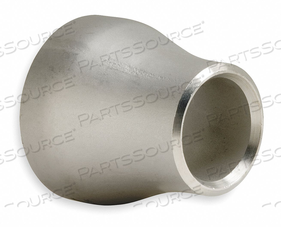 CONCENTRIC REDUCER COUPLING, 316L STAINLESS STEEL, 1 IN X 1 1/2 IN FITTING PIPE SIZE by Smith-Cooper CONCENTRIC REDUCER COUPLING, 316L STAINLESS STEEL, 1 IN X 1 1/2 IN FITTING PIPE SIZE by Smith-Cooper