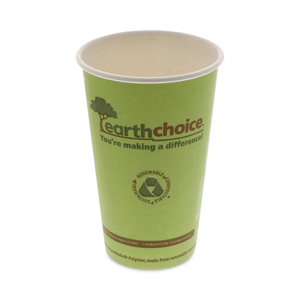 EARTHCHOICE COMPOSTABLE PAPER CUP, 16 OZ, GREEN, 1,000/CARTON by Pactiv