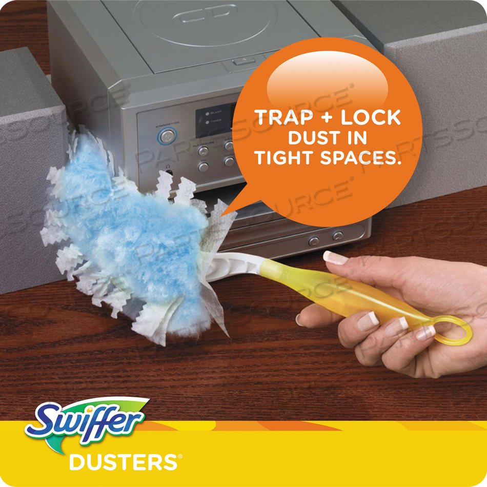 REFILL DUSTERS, DUST LOCK FIBER, 2" X 6", LIGHT BLUE by Swiffer