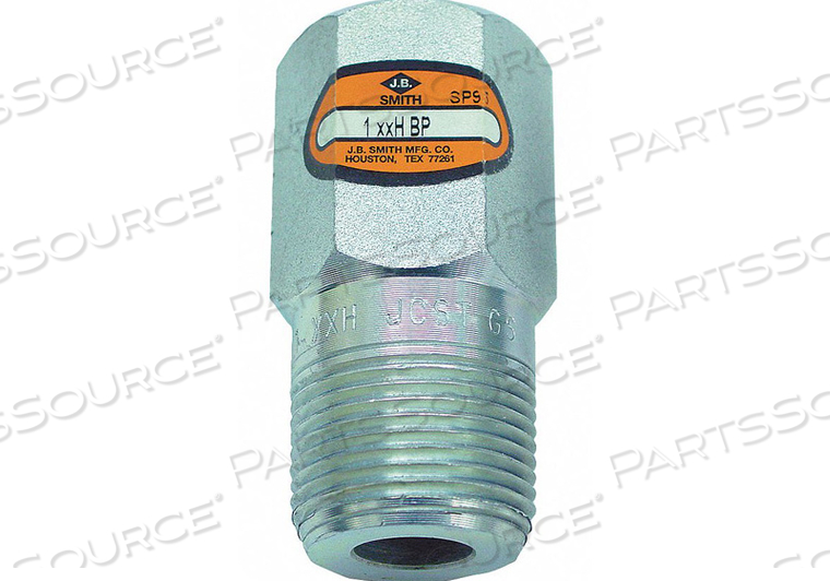 HEX HEAD BULL PLUG, CARBON STEEL, 3/4 IN FITTING PIPE SIZE, MALE NPT by JB Smith