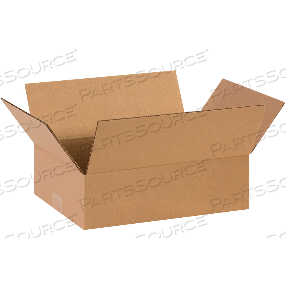 FLAT CORRUGATED BOXES, 14" X 10" X 4", KRAFT, 25/BUNDLE by BOX Partners (Box Acquisitions, LLC)
