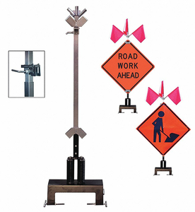 BARRIER MOUNT SIGN STAND by Dicke