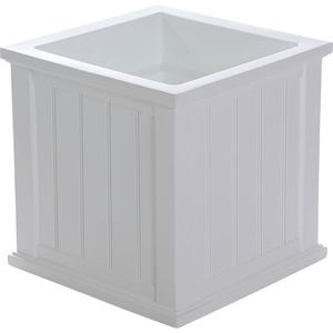 CAPE COD 20" X 20" SQUARE PLANTER, WHITE by Mayne Mail Post Inc