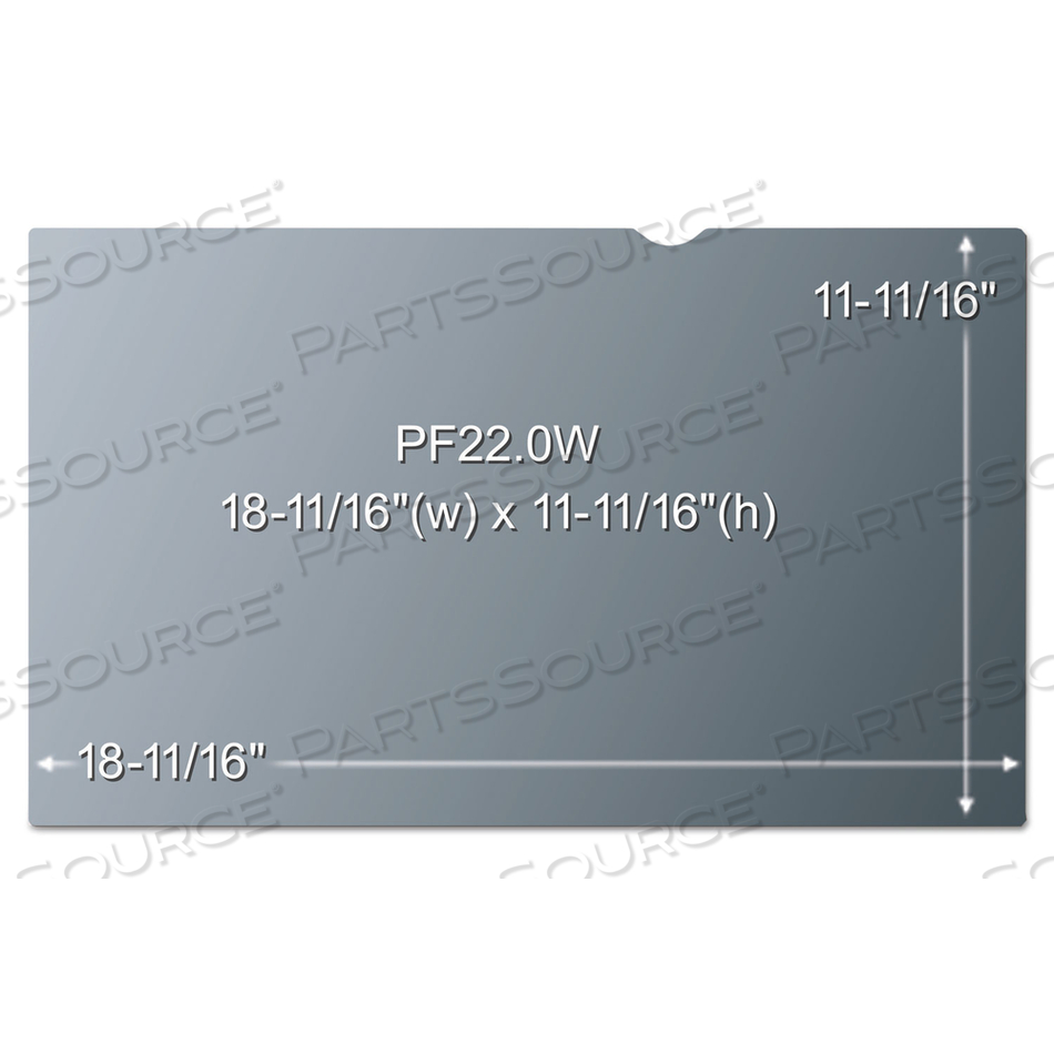 FRAMELESS BLACKOUT PRIVACY FILTER FOR 22" WIDESCREEN FLAT PANEL MONITOR, 16:10 ASPECT RATIO by 3M Consumer FRAMELESS BLACKOUT PRIVACY FILTER FOR 22" WIDESCREEN FLAT PANEL MONITOR, 16:10 ASPECT RATIO by 3M Consumer