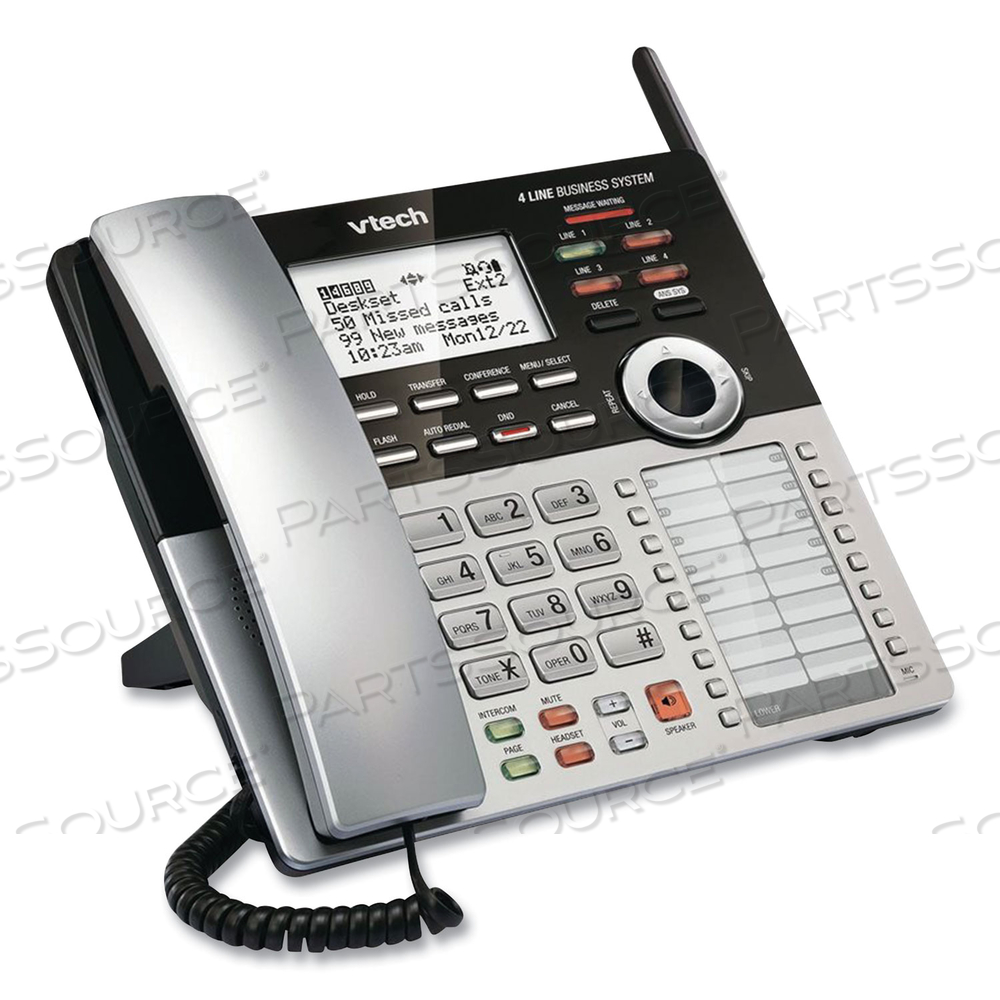 CM18245 FOUR-LINE BUSINESS SYSTEM EXTENSION DESKSET FOR USE WITH VTECH CM18445 by Vtech CM18245 FOUR-LINE BUSINESS SYSTEM EXTENSION DESKSET FOR USE WITH VTECH CM18445 by Vtech