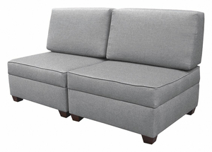 SLEEPER SOFA 72 W X 36 D GRAY UPHOLSTERY by Duobed