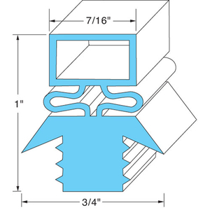 DOOR GASKET 21-5/8" X 59-5/8" by Kairak