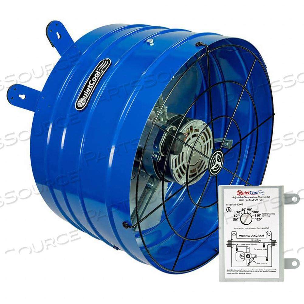 QUIETCOOL STEEL 16.5 H 9.75 W EXHST FAN by QuietCool