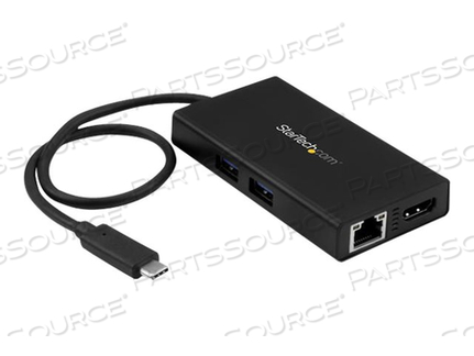 USB-C TRAVEL DOCK W/ 4K 30HZ HDMI VIDEO DISPLAY, 2X USB-A 3.0, GBE, 60W PD PASS by StarTech.com Ltd.