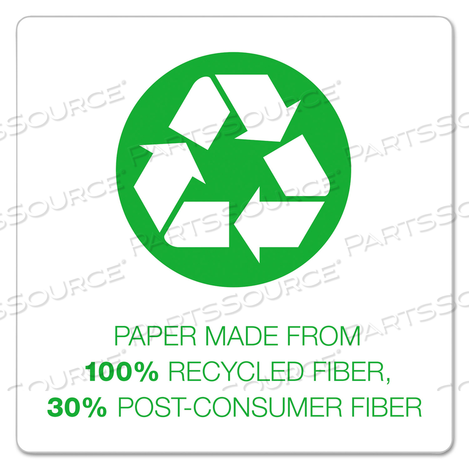 EARTHWISE BY AMPAD RECYCLED REPORTER'S NOTEPAD, GREGG RULE, WHITE COVER, 70 WHITE 4 X 8 SHEETS by Ampad Corporation