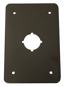 SWITCH PLATE 22.5MM SWITCHES BLACK by Rees