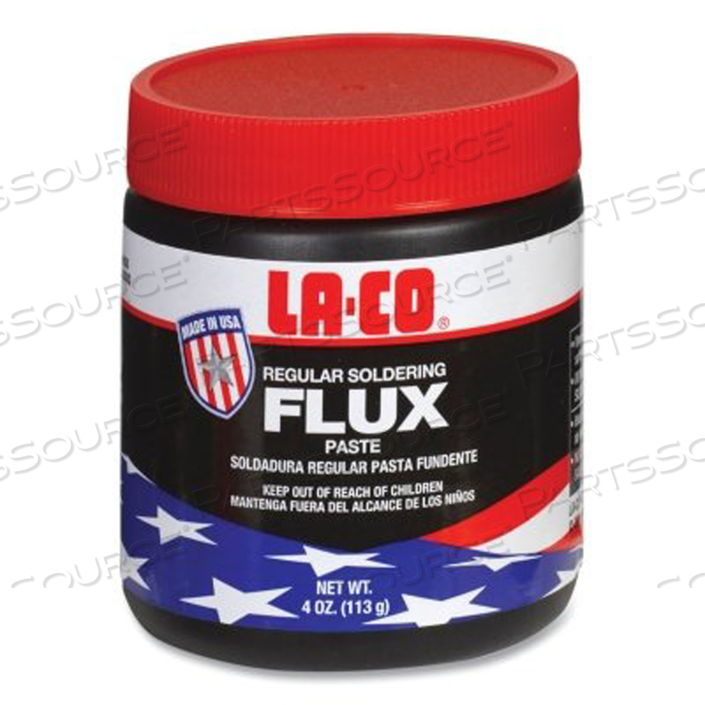 REGULAR FLUX PASTE, JAR, 4 OZ by La-Co